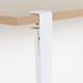 Bureau elegant bois clair et acier blanc Brika 120 cm - Photo n°5