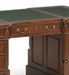 Bureau en bois d'acajou marron 1 porte 6 tiroirs Castle 160 cm - Photo n°4
