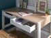 Bureau enfant 2 tiroirs bois clair et pieds hêtre blanc Nomade - Photo n°2