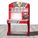 Bureau enfant rouge avec rangement Speedsport - Photo n°1