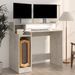 Bureau et lumières LED Gris béton 97x45x90 cm Bois d'ingénierie - Photo n°6