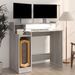 Bureau et lumières LED Sonoma gris 97x45x90cm Bois d'ingénierie - Photo n°6