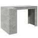 Bureau gris béton 123,5x73,5x75 cm bois d'ingénierie - Photo n°2