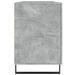 Bureau gris béton 140x50x75 cm bois d'ingénierie - Photo n°7