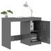 Bureau Gris brillant 100x50x76 cm - Photo n°1