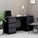 Bureau Gris brillant 140x50x77 cm - Photo n°2