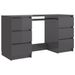 Bureau Gris brillant 140x50x77 cm - Photo n°3