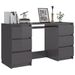 Bureau Gris brillant 140x50x77 cm - Photo n°1