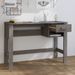 Bureau HAMAR Gris clair 110x40x75 cm Bois massif de pin - Photo n°3