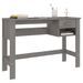 Bureau HAMAR Gris clair 110x40x75 cm Bois massif de pin - Photo n°4