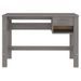 Bureau HAMAR Gris clair 110x40x75 cm Bois massif de pin - Photo n°5