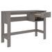 Bureau HAMAR Gris clair 110x40x75 cm Bois massif de pin - Photo n°7