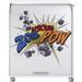 Bureau informatique blanc à rideau imprimé zonk pow Must 80 cm - Photo n°1