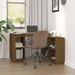 Bureau Marron miel 110x50x75 cm Bois massif de pin - Photo n°3