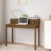 Bureau Marron miel 110x50x93 cm Bois massif de pin - Photo n°2