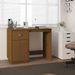 Bureau Marron miel 95x50x75 cm Bois massif de pin - Photo n°1