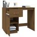 Bureau Marron miel 95x50x75 cm Bois massif de pin - Photo n°4