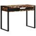 Bureau multicolore 100x50x75 cm bois massif de récupération - Photo n°1