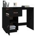 Bureau Noir 95x50x75 cm Bois massif de pin - Photo n°4