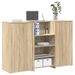 Bureau réception chêne sonoma 155x50x103,5 cm bois d'ingénierie - Photo n°1