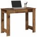 Bureau vieux bois 100x45x75 cm bois d'ingénierie - Photo n°1