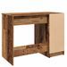 Bureau vieux bois 100x50x75 cm bois d'ingénierie - Photo n°7