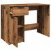 Bureau vieux bois 100x50x75 cm bois d'ingénierie - Photo n°8