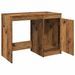 Bureau vieux bois 100x50x76 cm bois d'ingénierie - Photo n°8