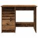 Bureau vieux bois 102x50x75 cm bois d'ingénierie - Photo n°4