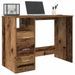 Bureau vieux bois 102x76x50 cm bois d'ingénierie - Photo n°1