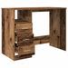 Bureau vieux bois 102x76x50 cm bois d'ingénierie - Photo n°9