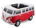 Bus électrique enfant VW Bulli T1 Samba Camper rouge - Photo n°1
