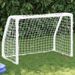 Buts de football pour enfants 2 pcs avec ballon blanc métal - Photo n°1