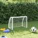 Buts de football pour enfants 2 pcs avec ballon blanc métal - Photo n°3