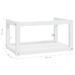 Cadre de lavabo de salle de bain mural Blanc 59x38x31 cm Fer - Photo n°7