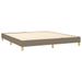 Cadre de lit 25 cm en tissu avec pieds en bois naturel Korva – Style scandinave - Photo n°1