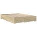 Cadre de lit 32 cm en bois avec 2 tiroirs latéraux 2 tiroirs frontaux Helika - Photo n°1