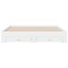 Cadre de lit 32 cm en bois avec 2 tiroirs latéraux 2 tiroirs frontaux Helika - Photo n°1