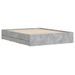 Cadre de lit à tiroirs gris béton 150x200 cm bois d'ingénierie - Photo n°4