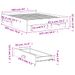Cadre de lit à tiroirs gris béton 160x200 cm bois d'ingénierie - Photo n°10