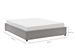 Cadre de lit avec coffre tissu gris clair Lola 140x190 cm - Photo n°5