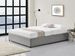 Cadre de lit avec coffre tissu gris clair Lola 140x190 cm - Photo n°6