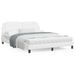 Cadre de lit avec tête de lit Blanc 160x200 cm Similicuir - Photo n°1