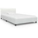 Lit Blanc Similicuir 100 x 200 cm - Photo n°1