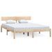 Lit Bois de pin massif 150x200 cm UK King - Photo n°1