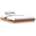 Cadre de lit cire marron 140x190 cm bois de pin massif - Photo n°1