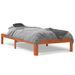 Cadre de lit marron 75x190 cm bois de pin massif - Photo n°1