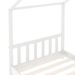 Cadre de lit d'enfant Blanc Bois de pin massif 80x160 cm - Photo n°6