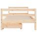 Cadre de lit d'enfants et tiroirs 90x190 cm bois de pin massif - Photo n°5