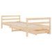 Cadre de lit d'enfants et tiroirs 90x190 cm bois de pin massif - Photo n°7